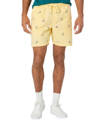 Imbracaminte barbati vans range relaxed elastic shorts pale bananacastaway ditsy