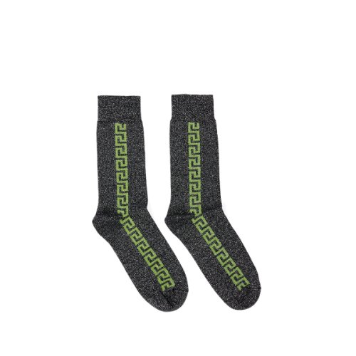 Imbracaminte barbati versace metallic effect socks blackgreen
