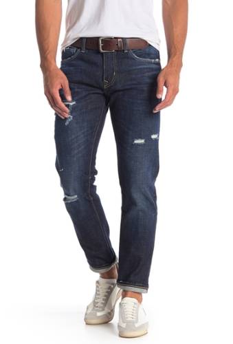 Imbracaminte barbati vigoss lennon zip 341 straight leg jeans - size 31 dark wash side zipper