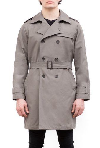 Imbracaminte barbati vince camuto double brested belted trench grey