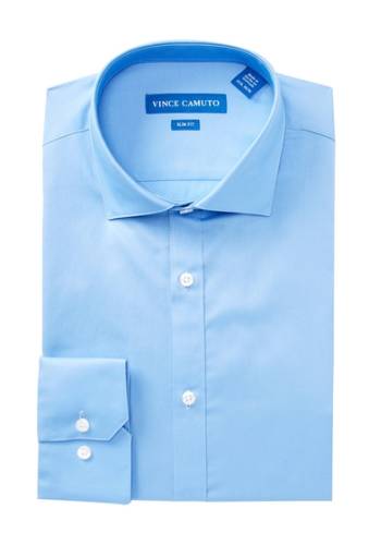 Imbracaminte barbati vince camuto solid slim fit dress shirt french blue