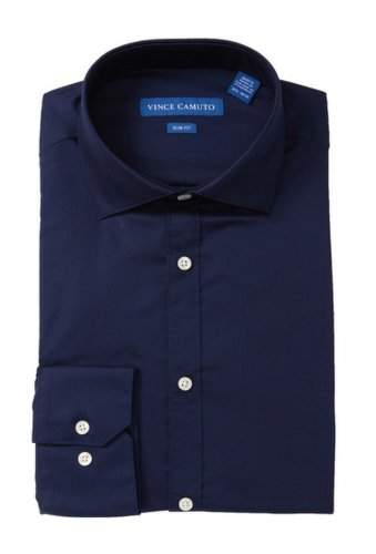 Imbracaminte barbati vince camuto solid slim fit dress shirt navy solid