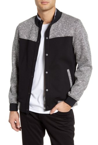 Imbracaminte barbati vince camuto textured slim fit bomber jacket medium grey solid
