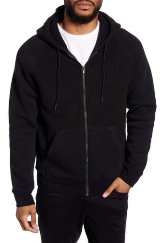 Imbracaminte barbati vince classic fit zip hoodie black