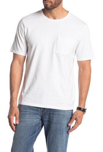 Imbracaminte barbati vince garment dye pocket t-shirt optic white