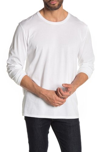 Imbracaminte barbati Vince long sleeve crew neck t-shirt optic white