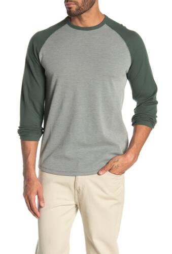 Imbracaminte barbati vince long sleeve thermal knit baseball t-shirt amazon greenslate