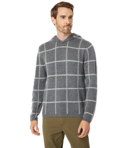Imbracaminte barbati vince plush plaid pullover hoodie medium heather greyheather grey