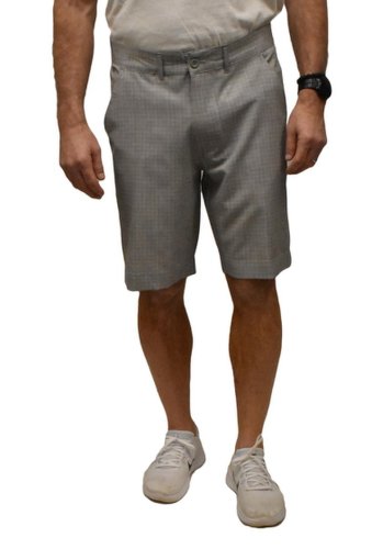 Imbracaminte barbati vintage 1946 plaid performance stretch golf shorts light grey