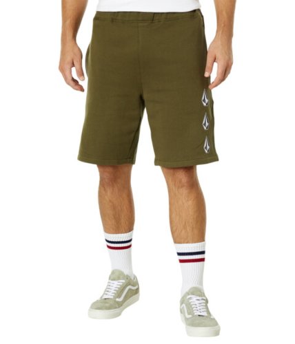 Imbracaminte barbati volcom iconic stone fleece shorts military