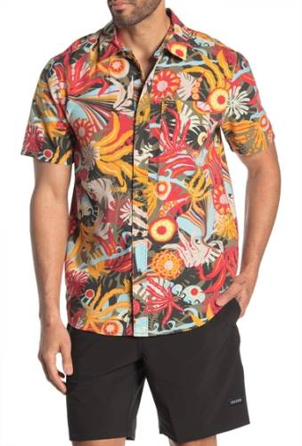 Imbracaminte barbati volcom psych floral modern fit shirt army