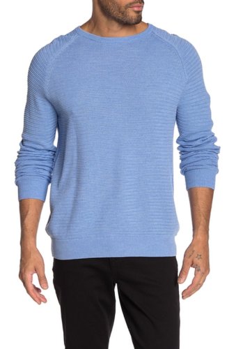 Imbracaminte barbati weatherproof crew neck raglan sleeve knit sweater lt blue