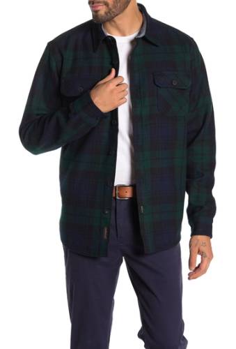 Imbracaminte barbati weatherproof plaid heavy twill shirt jacket blackwatch