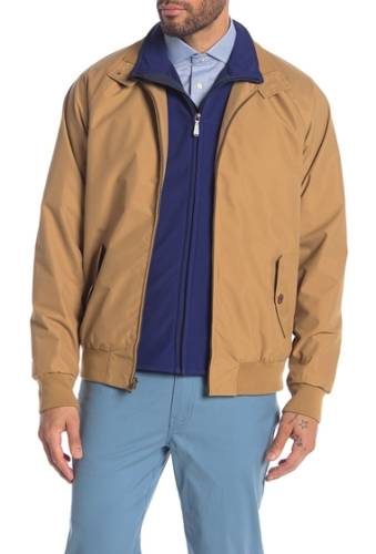 Imbracaminte barbati weatherproof vintage mock neck bomber jacket caramel