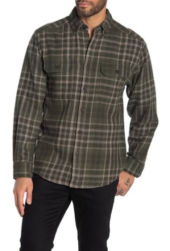 Imbracaminte barbati wolverine glacier plaid flannel regular fit shirt olive plaid