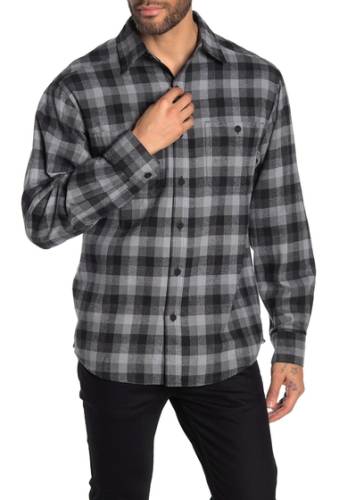 Imbracaminte barbati wolverine legend plaid flannel regular fit shirt gunmetal p
