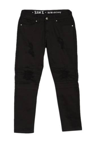 Imbracaminte barbati xray peek-a-boo moto jeans - 30-32 inseam black