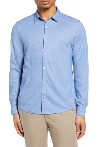 Imbracaminte barbati zachary prell claxton button-up knit shirt azure