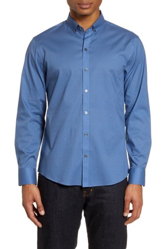 Imbracaminte barbati zachary prell egan regular fit button-down performance shirt azure