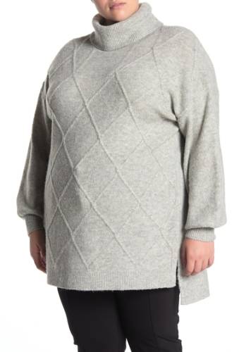 Imbracaminte femei 14th union cozy cable knit tunic sweater grey heather