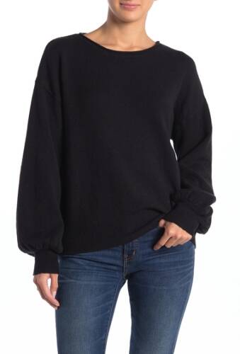 Imbracaminte femei 14th union crew neck balloon sleeve sweater black