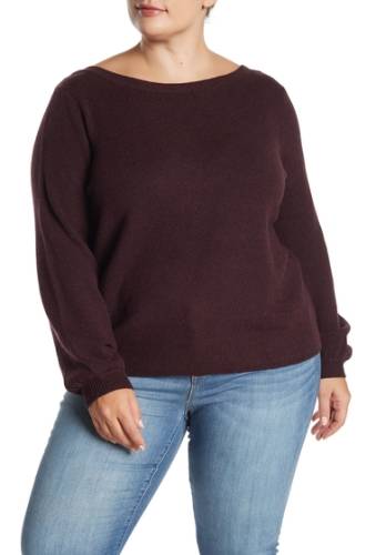 Imbracaminte femei 14th union two way cozy pullover sweater plus size purple potent heather