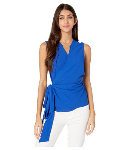 Imbracaminte femei 1state sleeveless wrap front tie waist blouse yacht blue