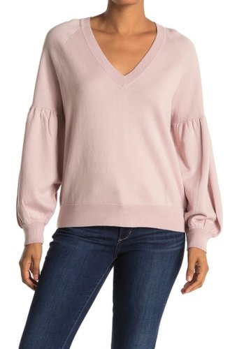 Imbracaminte femei 360 cashmere mabel blouson sleeve sweater pink