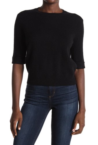 Imbracaminte femei 360 cashmere moselle elbow sleeve cashmere sweater top black