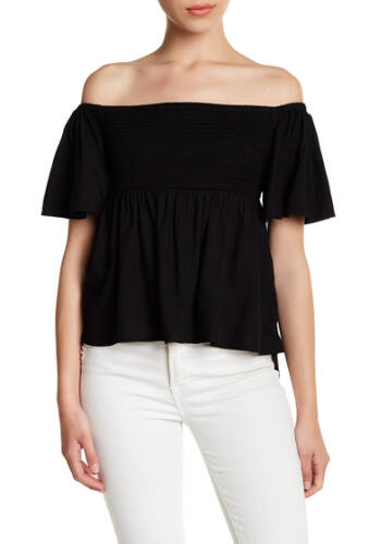 Imbracaminte femei abound off-the-shoulder babydoll blouse black