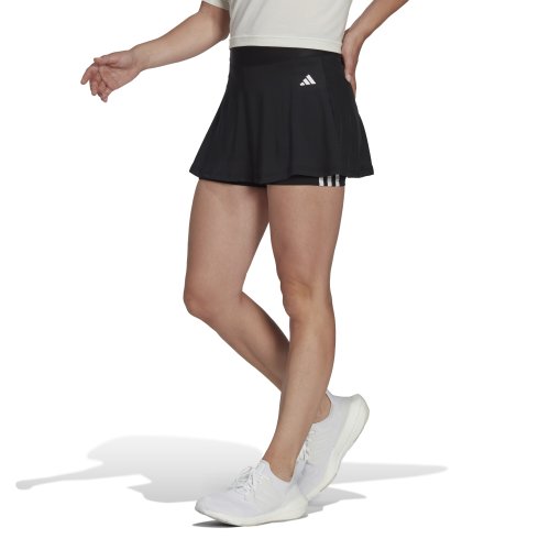 Imbracaminte femei adidas aeroready training essentials regular 3-stripes performance skirt blackwhite