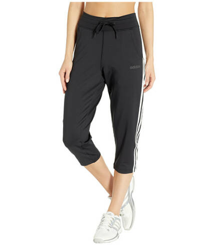 Imbracaminte femei adidas designed-2-move 34 length 3-stripes pants black