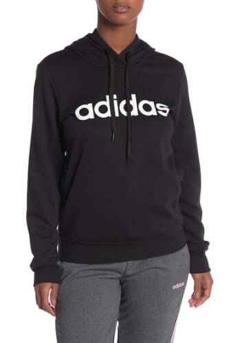 Imbracaminte femei adidas logo hoodie blackwhit