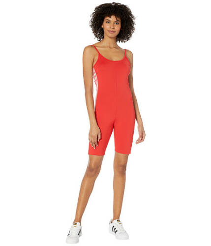 Imbracaminte femei adidas originals adicolor lock up logo cycling suit lush redwhite