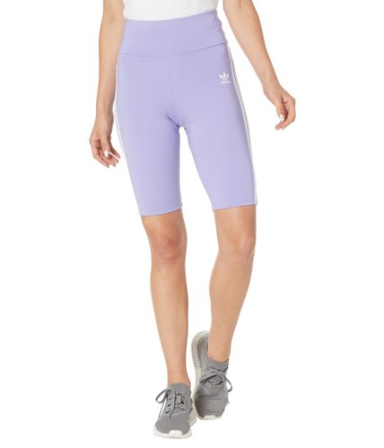 Imbracaminte femei adidas originals primeblue high-waisted short tights light purple