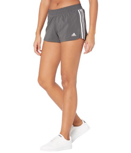 Imbracaminte femei adidas pacer 3-stripes woven shorts greyblack