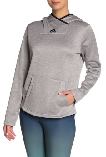 Imbracaminte femei Adidas team issue pullover hoodie mgh solid greyheatherblack