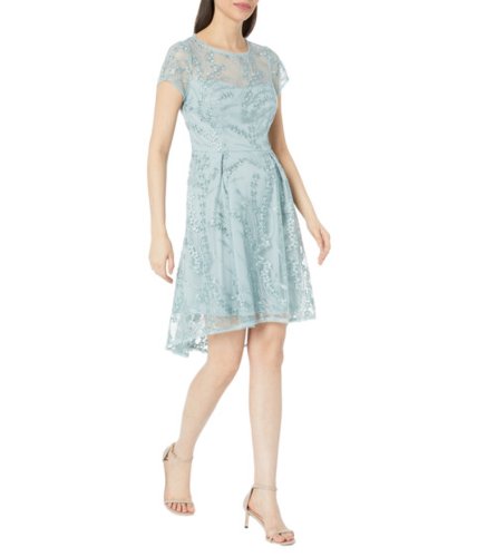 Imbracaminte femei adrianna papell sequin embroidered cocktail dress icy sage