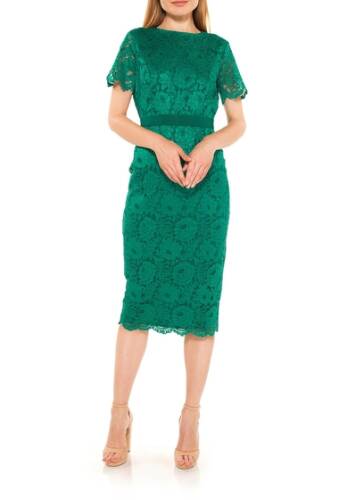 Imbracaminte femei alexia admor delora lace sheath dress green