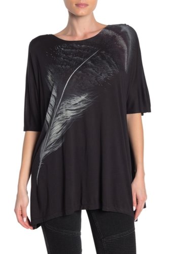 Imbracaminte femei allsaints feather dreams t-shirt cinder black