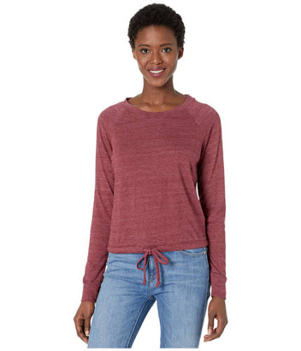 Imbracaminte femei alternative apparel cinched waist slouchy sweatshirt eco true currant