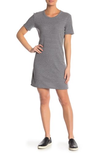Imbracaminte femei alternative apparel eco rib short sleeve dress eco grey