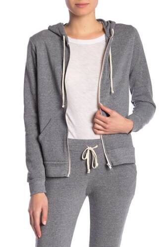 Imbracaminte femei alternative apparel set in fleece zip hoodie eco grey
