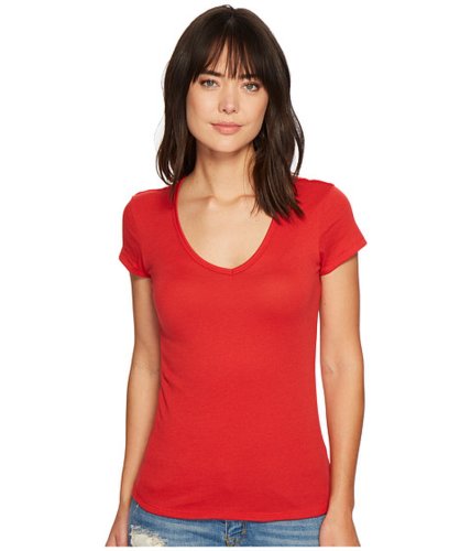 Imbracaminte femei alternative apparel vintage 5050 the keepsake v-neck top red