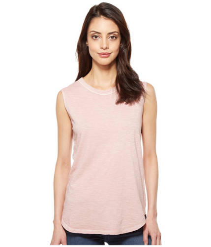 Imbracaminte femei alternative inside out slub sleeveless t-shirt rose quartz pigment