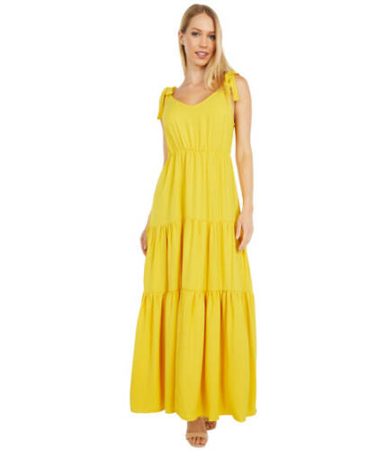Imbracaminte femei american rose rory maxi dress with shoulder ties golden yellow
