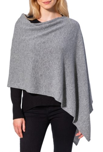 Imbracaminte femei amicale cashmere solid knit poncho 020gry