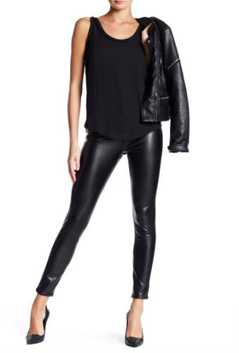Imbracaminte femei ashley mason high rise faux leather pants black