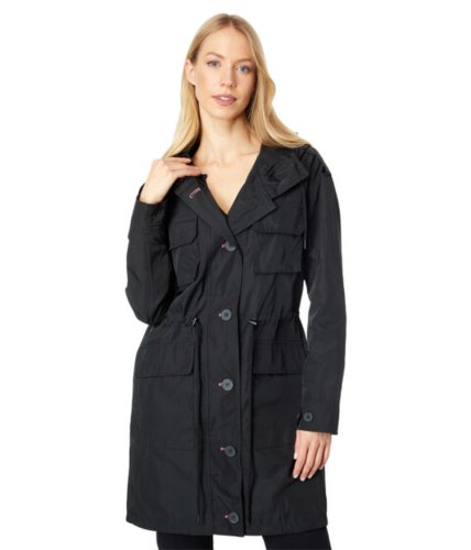 Imbracaminte femei avec les filles hooded utility rain anorak jacket black