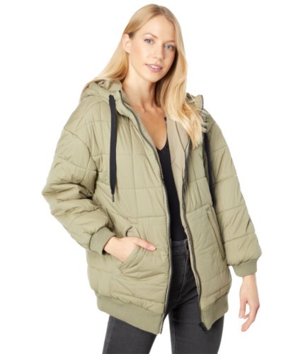 Imbracaminte femei avec les filles quilted hoodie jacket rosemary